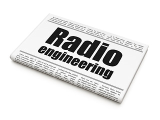 Image showing Science concept: newspaper headline Radio Engineering