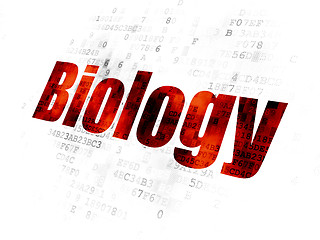 Image showing Education concept: Biology on Digital background