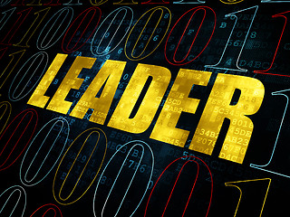 Image showing Business concept: Leader on Digital background