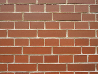 Image showing Red brick wall background