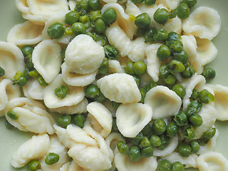 Image showing Orecchiette pasta with chickpeas