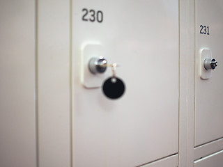 Image showing Many Locker cabinets