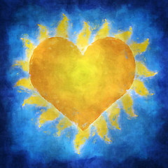 Image showing Sun Heart