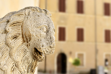 Image showing Lion statue in Italy