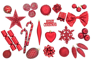 Image showing Christmas Bauble Decorations 