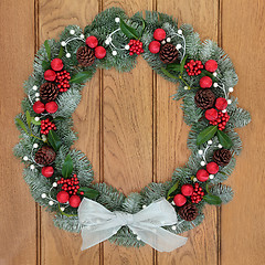 Image showing Christmas Spruce Fir Wreath