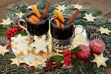 Image showing Mulled Wine at Christmas