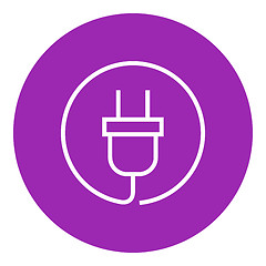 Image showing Plug line icon.