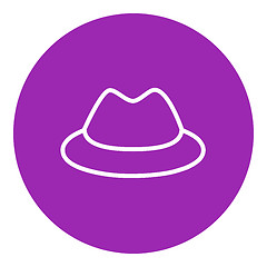 Image showing Classic hat line icon.