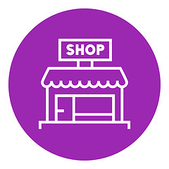 Image showing Shop line icon.