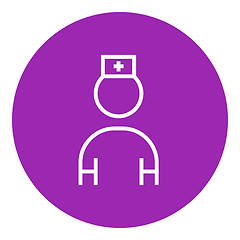 Image showing Nurse line icon.