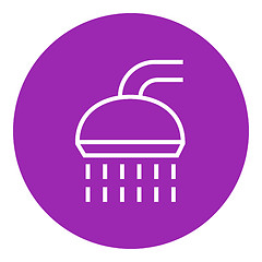 Image showing Shower line icon.