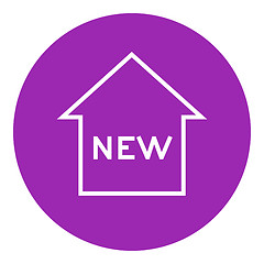 Image showing New house line icon.