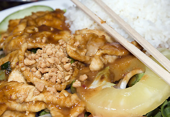 Image showing vietnamese food ga sate chicken