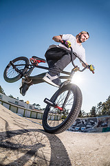 Image showing BMX Bike Stunt