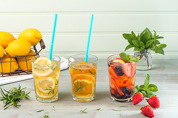 Image showing Detox water cocktails