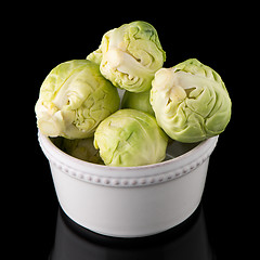 Image showing Fresh brussels sprouts