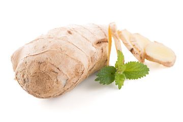 Image showing Ginger root on white