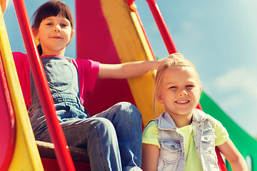 Image showing happy kids on children playground