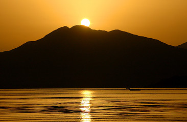 Image showing Sunrise in Marmaris