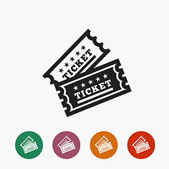 Image showing Vector Vintage Ticket Icon