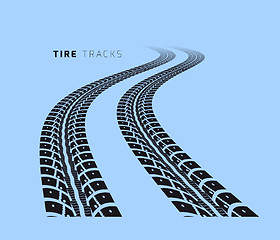 Image showing Tire tracks