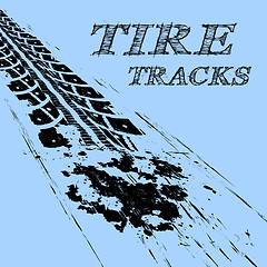 Image showing Tire tracks