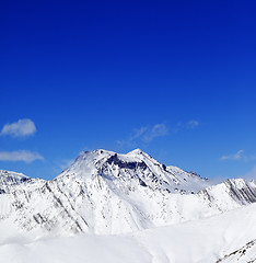 Image showing Winter mount at sunshine day