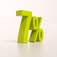 Image showing Percentage sign, 7 percent