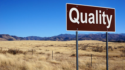 Image showing Quality road sign