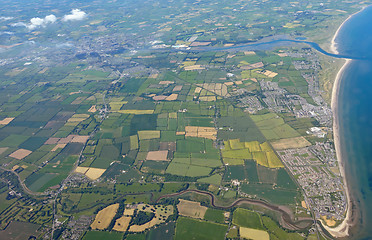 Image showing Aerial landscape of Ireland 