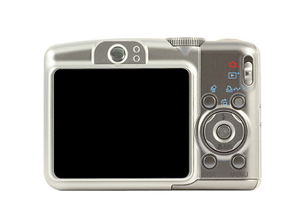 Image showing Digital compact camera back side