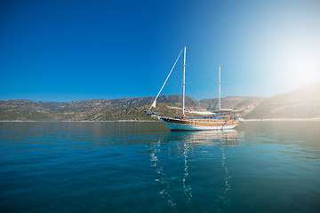 Image showing yacht on bay