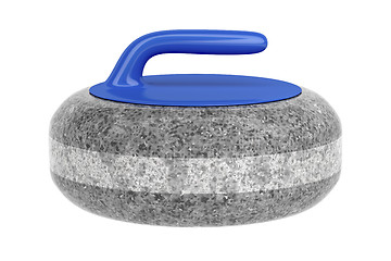 Image showing Side view of curling stone