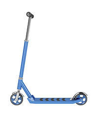 Image showing Kick scooter isolated on white 