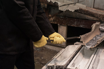 Image showing metal melting factory