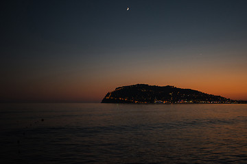 Image showing Alanya in the evening