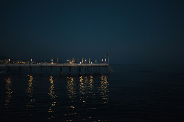 Image showing Alanya in the evening