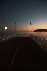 Image showing Alanya in the evening