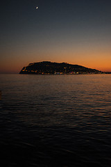 Image showing Alanya in the evening