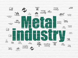 Image showing Industry concept: Metal Industry on wall background