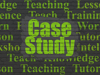 Image showing Studying concept: Case Study on wall background