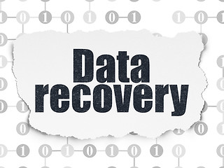 Image showing Data concept: Data Recovery on Torn Paper background