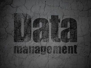Image showing Information concept: Data Management on grunge wall background