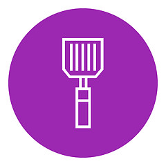 Image showing Kitchen spatula line icon.