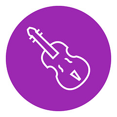 Image showing Cello line icon.