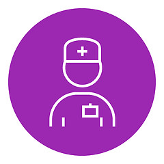 Image showing Nurse line icon.