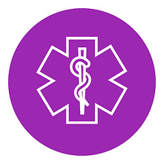 Image showing Medical symbol line icon.