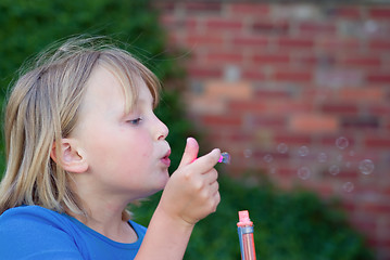 Image showing blowing bubbles