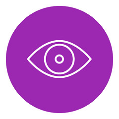 Image showing Eye line icon.